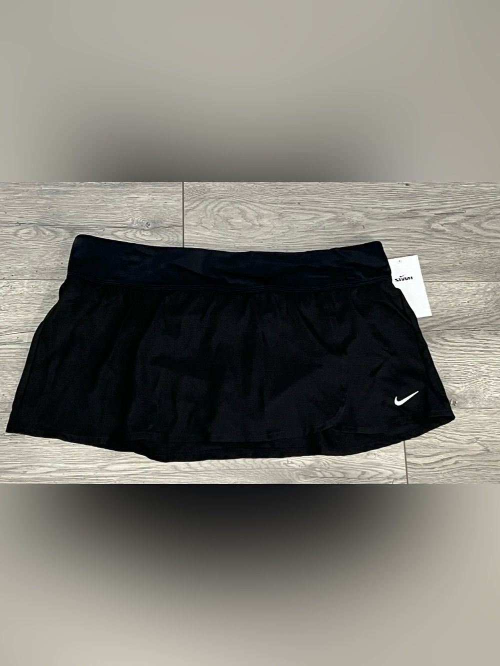 XL Womens NIKE Swim Essential Solid Element Boardskirt Skirt Black NWT New $56
